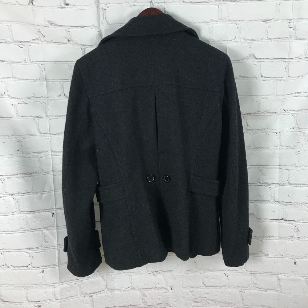 Giacca wool heather gray pea coat - Picture 8 of 9